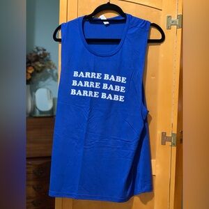 NWOT BARRE TANK 💙